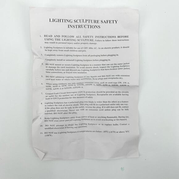 RARE! VTG 2002 Patriotic Rope Light Sculpture “United We Stand” New Open Box - Picture 13 of 13